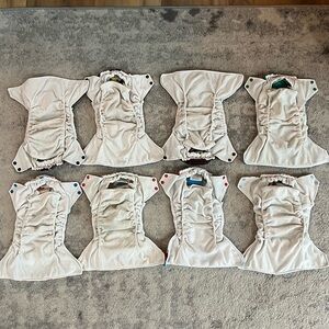 Rumparooz 10 cloth diapers and inserts